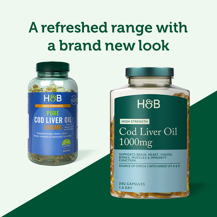 Holland & Barrett Pure Cod Liver Oil 1000mg 240 Capsules